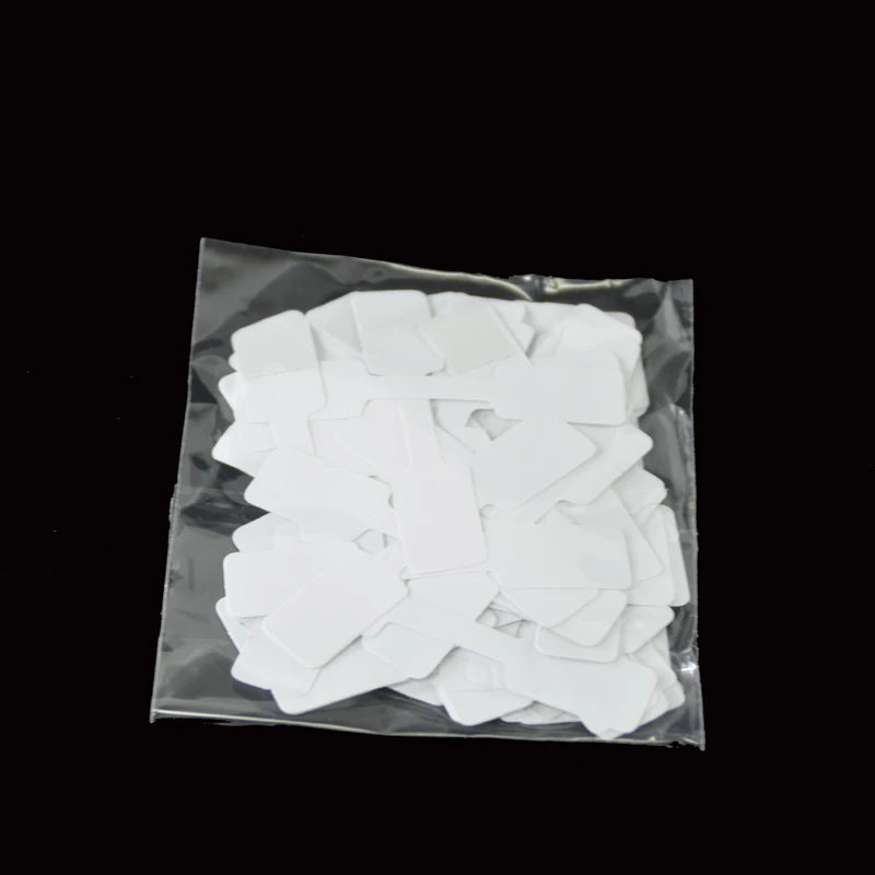100pcs/50pcs Jewelry Strung Pricing Price Tags with String Gold Merchandise Cloth Label Price Label