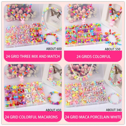Arts Crafts DIY Handmade Beaded Kit DIY Handmade DIY Making Beads Kit Colorful Kawaii Kit for Make Bracelets Beads Girl Gift
