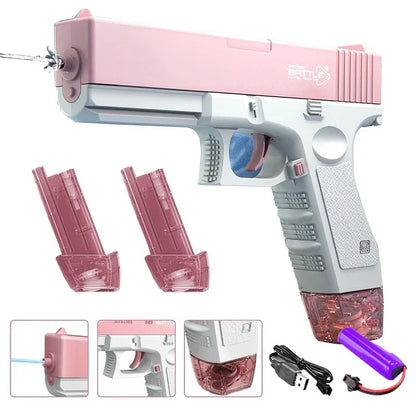 Kids Electric Water Gun Toys Summer Outdoor Beach Pool Garden Fight Games High Pressure Automatic Bursts Watergun Children Gifts