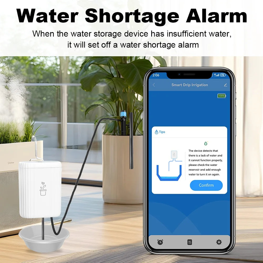 WIFI Intelligent Drip Irrigation Automatic Watering Pump System Kit Flower Plants Home Sprinkler Drip Garden Tool Work with Tuya
