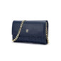 CH Women Crossbody Bag Splicing Letter Print Metal Chain Shoulder Purse PU Leather Flap Small Ladies Evening Clutch Handbag Gift