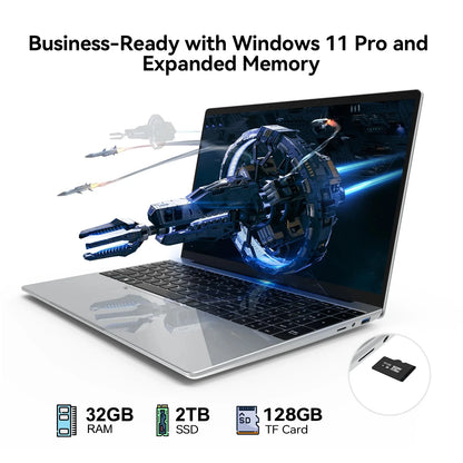 2026 LENO 15.6" Laptop Windows 11 32GB 2TB Intel Core i9 9900 1920*1080 HD Gaming Computer PC Gamer office Ultra Slim Notebook