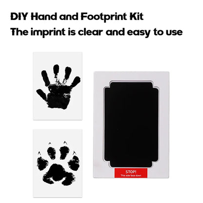 Non Toxic Baby Hand Footprint Ink Pad Pet Dog Cat Paw Print Kit Clean Touch No Mess Family Memory Keepsake Newborn Souvenir Gift