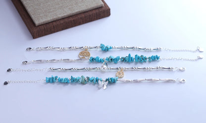 VENTFILLE 925 Sterling Silver Butterfly Bracelet for Girl Bead String Design Insect Fashion Versatile Jewelry Gift Dropshipping
