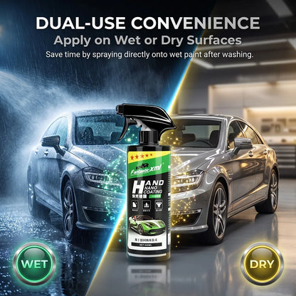 This 500ml large-capacity nano-ceramic paint coating protective liquid is suitable for DIY paint repair, anti-oxidation, anti-fading, hydrophobic, and anti-fouling applications. One bottle can be used on multiple car models a