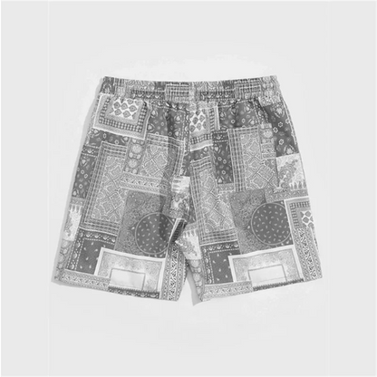 Trend Bandana Graphic Beach Short For Men Summer Fashion 3D Printed Swim Trunks Loose Casual Streetwear Hawaiian Short Pants