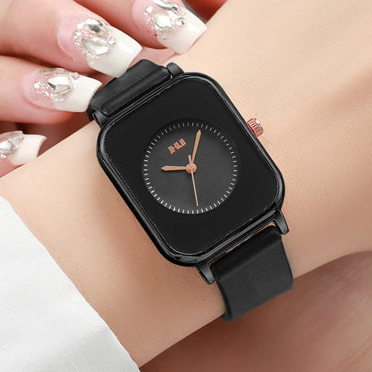 Fashion Rectangle Women Watches Casual Silicone Band Sports Watch Reloj Mujer Girls Clock Gift
