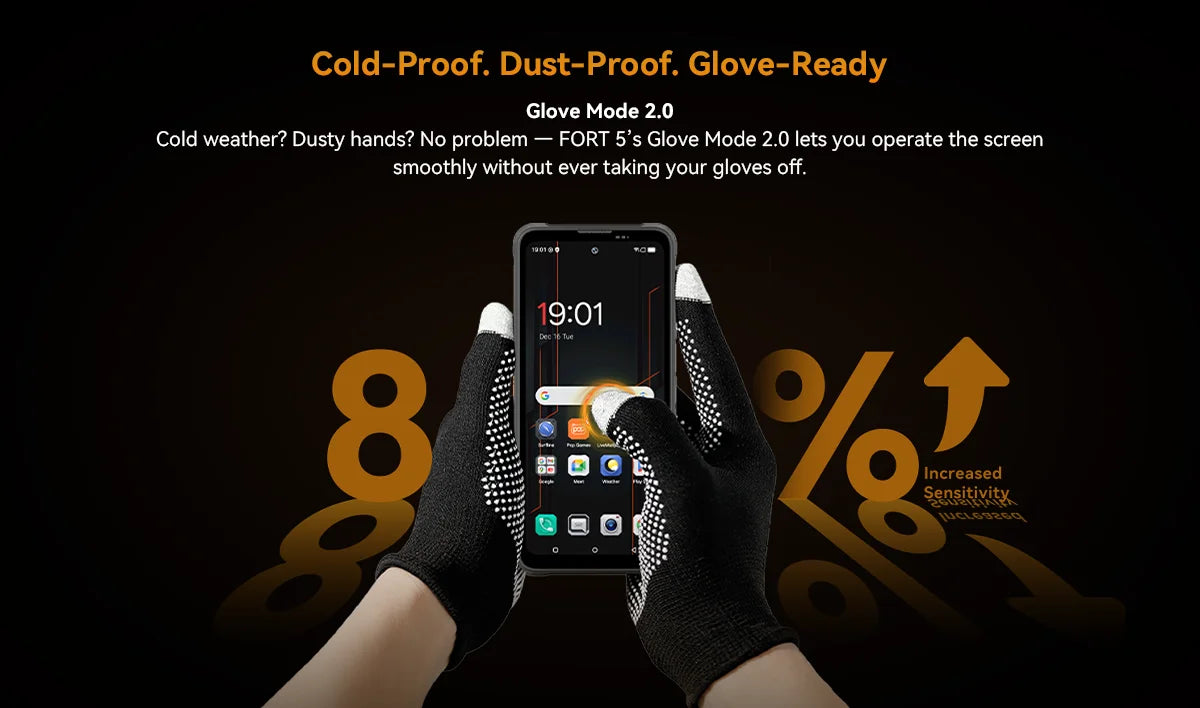 Blackview FORT 5 Android 16 Rugged Smartphone 36GB(12+24)+256GB 6.78" HD+ IPS 5000mAh Mobile Phone Smartphone Mobile Phone NFC