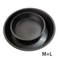 2Pcs Rubber Feeder Pan, 3 Gallon Rubber Horse Feed Pan Rubber Dog Bowl Pig Feeder Large Utility Feed Bucket for Goats Horses