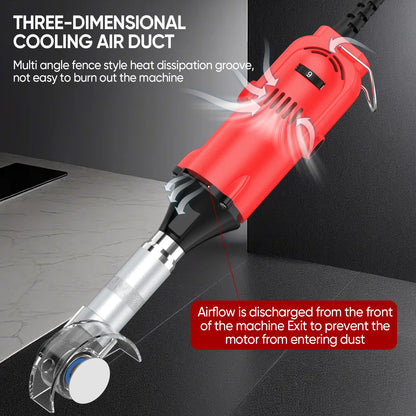 90° Ceramic Tile Beauty Sewing Tool Electric Straight Grinder 6 Variable Speeds Cleaning Machine Grinder Sander Polisher