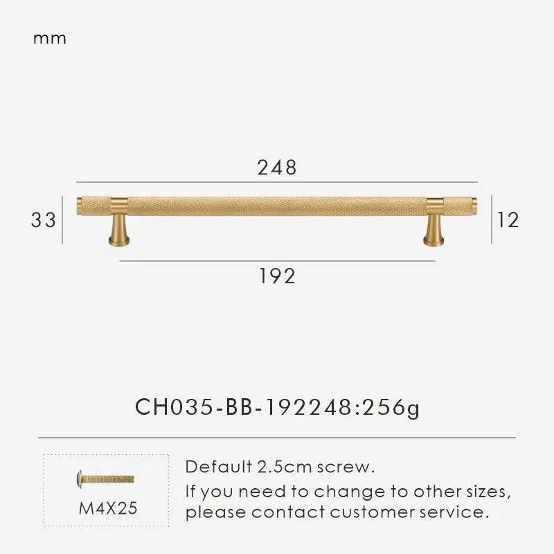 Nurlin Brass Diamond Cut Cross Knurl Pattern Cabinet Knob Pull T Bar Lengthened 38cm 15 Inch Cloakroom Door Drawer Handle