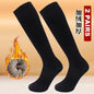 Winter Men's Knee Long Socks Wool Keep Warm Longer Stocking Compression Winter Terry Socks Cotton Thicken Cover Calf Sokken Gift