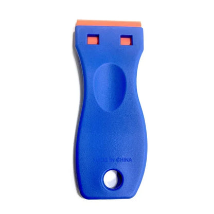 100 Pieces Two Cutting Plastic Razor Blade 1pcs Label Clean Razor Glue Remover Window Glass Clean Scraper Car Wrap Sticker Squee
