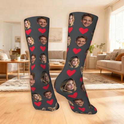 Customized socks for men and women Face-themed funny expression socks Personalized photo-customized socks Birthday gifts