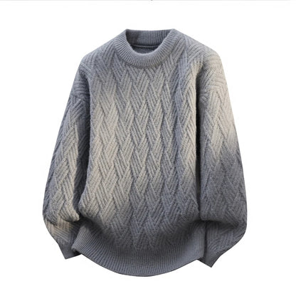 Warm Knitted Pullover 2025 New Winter Men's O-neck Casual Sweater High-quality Men's Pullover Clothing Size 4XL