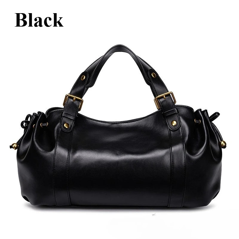 Sac à main à bandoulière Simple pour femmes, sac Boston élégant et polyvalent, sac de travail intérieur en Polyester doux