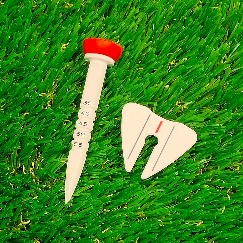 4 Pcs 33-55mm Adjustable-height Golf Tee Training Accessories