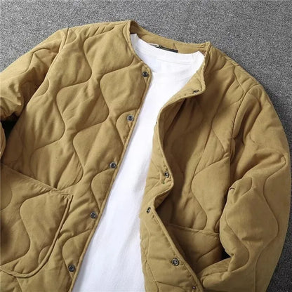 Vintage M65 Liner Jacket Men Winter New Khaki Thick Multi-pocket Tooling Padded Jacket Long Sleeve Cardigan Hunting Coat