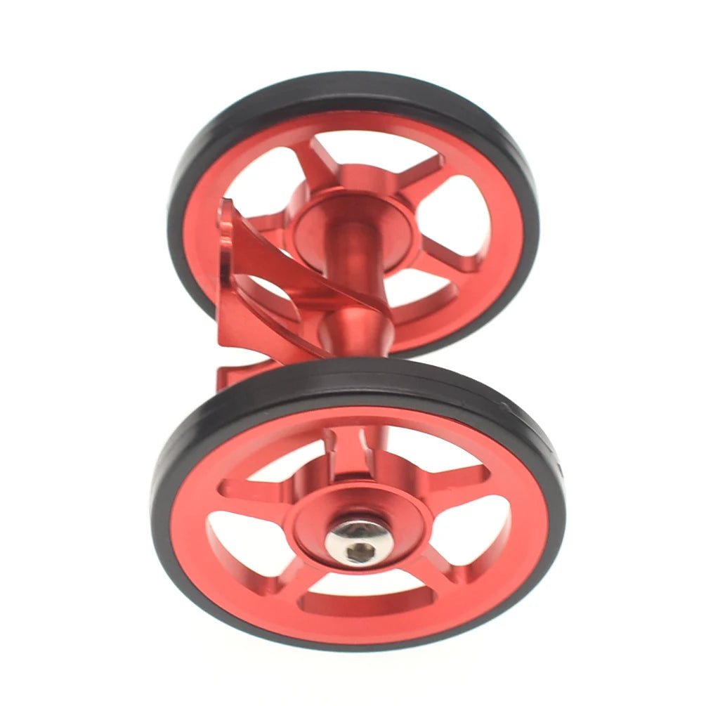 TWTOPSE Bike Easywheel Mudguard Fender Wheel For Brompton Folding Bicycle Mud Guard Wheel Double AL7075 CNC A C Line 77g 60mm