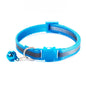 Cute Fashion Adjustable Size Cat Head Pattern Reflective with Bells Cat Collar Pet Accessories Kitten Decor Cat Neck Strap
