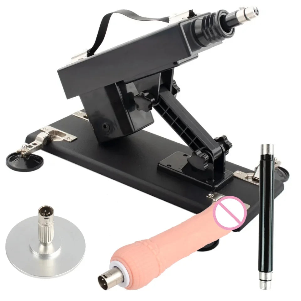 FREDORCH Sex Machines More Attachment Masturbating Pumping Sex Gun Adjustable with Dildo Couples Sex Toy Love Machine for Couple