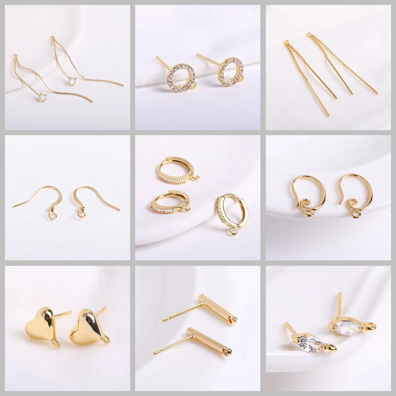 Jewelry Making Beads,18K Gold Plated Wave Thin Spacer Beads,Brass Round Thin Beads DIY Bracelet Necklace Making Accessories