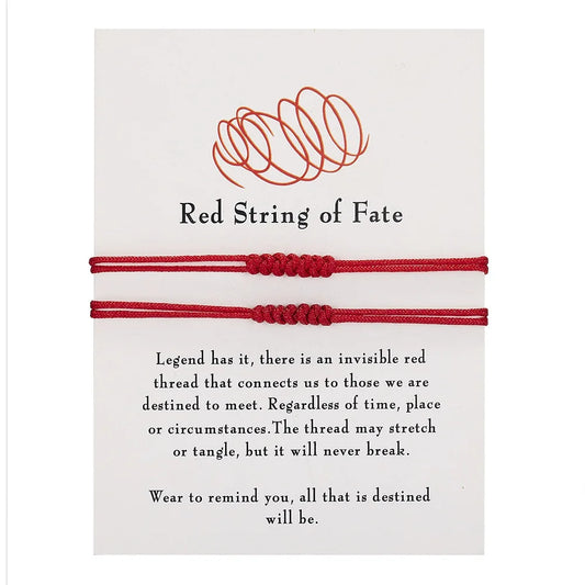 Handmade Knot Bracelet For Women Men Red String Of Fate Wrap Bangle Couple Good Lucky Friendship Jewelry Accessories