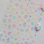 Ocean Shell Starfish Shell Conch Whale Dolphin Seahorse Coconut Tree Water Bubbles Self Adhesive Nail Art Sticker Manicure Decal