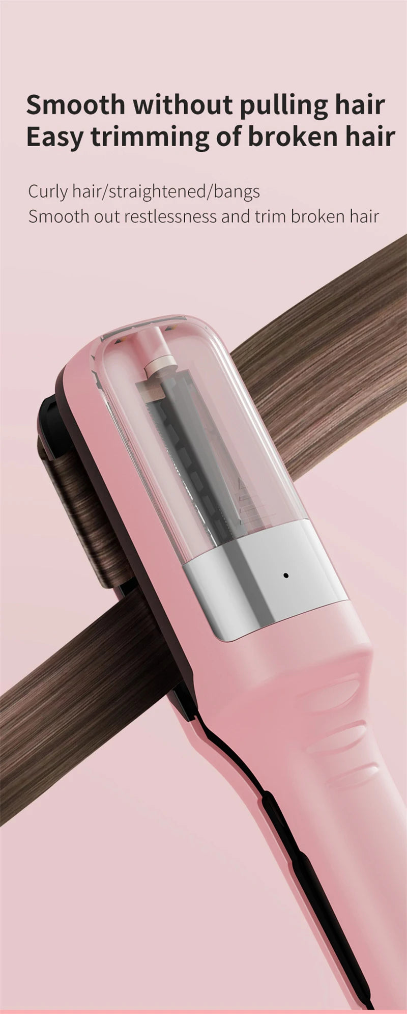Hair Ends Trimmer Split Remover Dry Damaged Brittle Professional Automatic Trim Split for Women Cordless Hair Cutting Machine