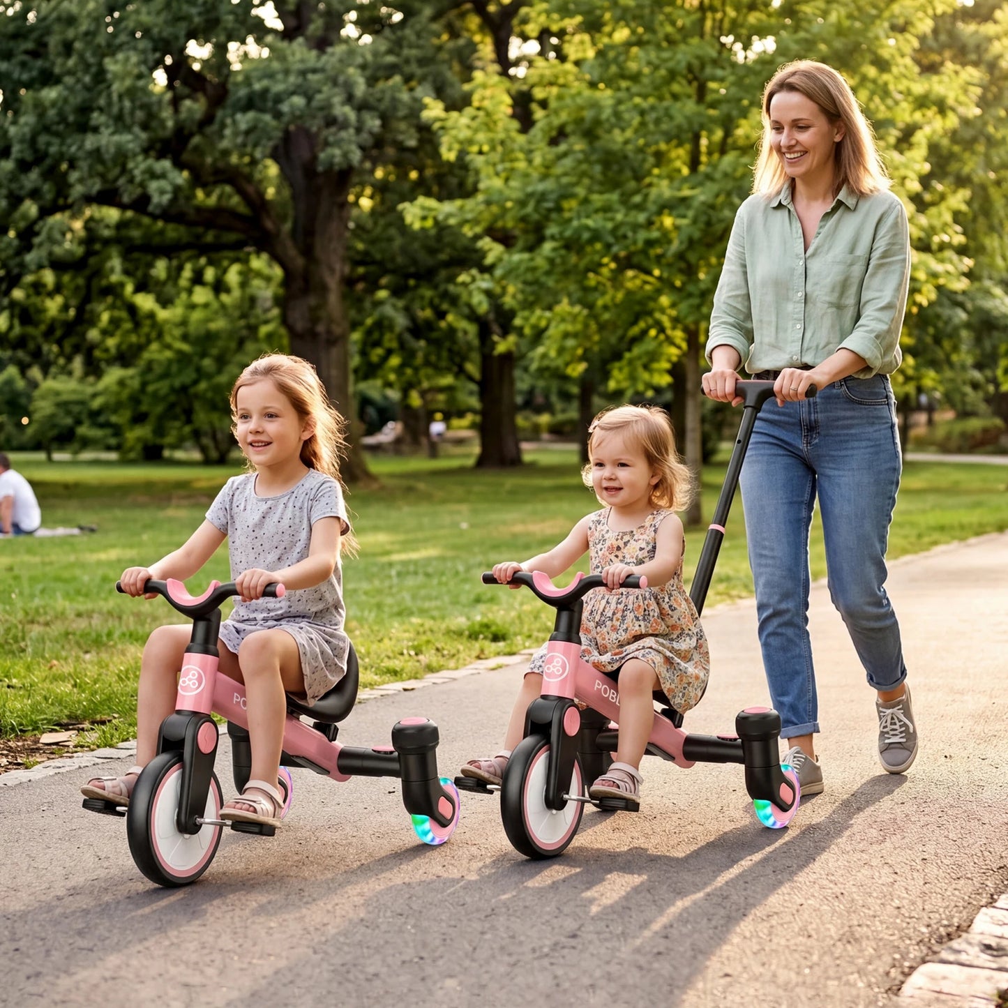 3-IN-1 Drift Trike Toddler Tricycle For 1.5-5 Years Old 360° Spin Light Up Wheels Adjustable Seat 3 Ride Modes Strong Frame Easy Assembly Toddler Bike For Boys And Girls