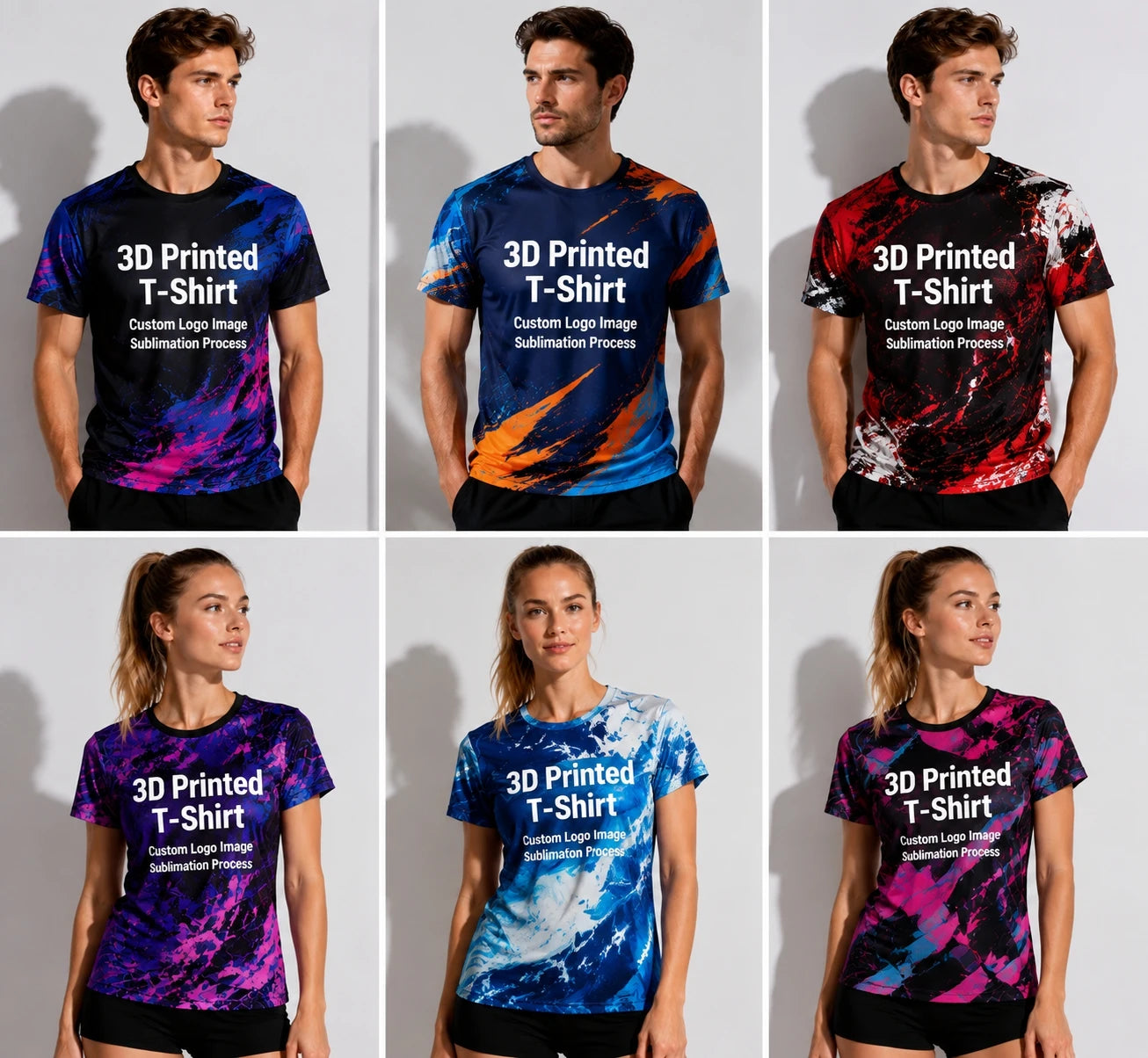 Customized Esports Jerseys, Party Outdoor Short Sleeved 3d Printed Plus Size T-shirt, 2026 Sports Outdoor Cool Round Neck Top