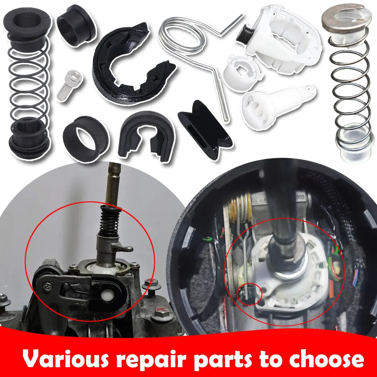 Upgrade Gearbox Repair Kit For Audi Seat Skoda VW MT Shifter Reverse Lever Change Selector Linkage Bushes Drivetrain Spare Parts