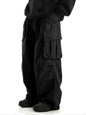 plus Size Men's Workwear Wide Leg Pants Loose Street Style Trendy Cargo Trousers