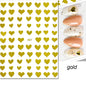 3d Nail Art Stickers Red Black White Love Hearts Stars Clouds French Full Tips Adhesive Nail Decals Slider For Manicure