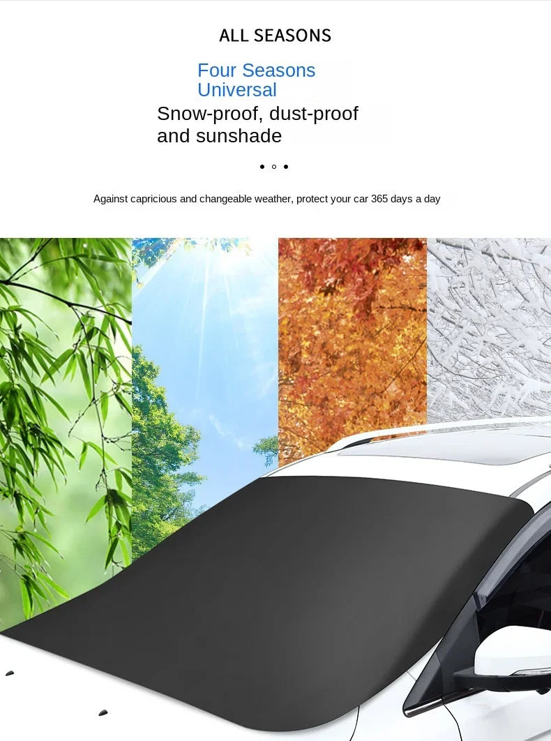 Magnetic Car Snow Shield Car Sun Shield Thickened Frost Protection and Sun Protection Car Cover