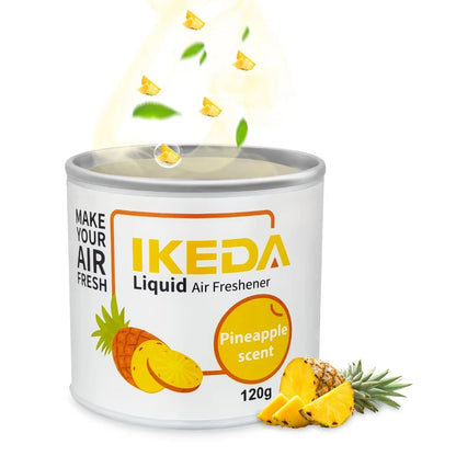 IKEDA Liquid Air Freshener Peach Scent, Odor Eliminator Deodorizer, Long-Lasting Freshness, Europe Style 120ml Bottle