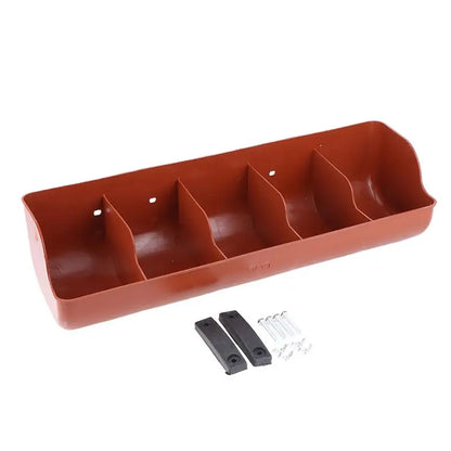 5 Slots Piglet Fodder Slot Farm Animal Supplies Livestock Fodder Dish Feeding Bowl For Cattle Pigeon Dog Goat Piglet Feeder