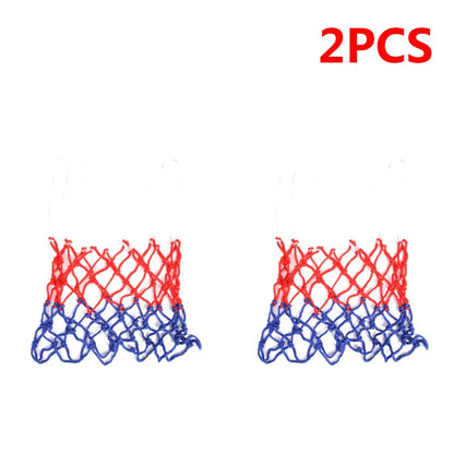 1-5PCS Basketball Net All-Weather Basketball Net Tri-Color Basketball Hoop Net Powered Basketball Hoop Basket Rim Net 농구골대