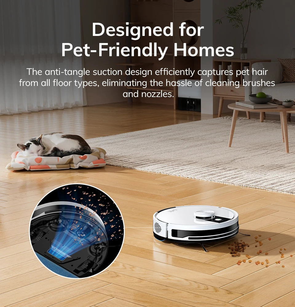 ILIFE A12 Pro Robot Vacuum and Mop Combo, LIDAR Navigation, Self Collection Dust, 3000Pa Suction, App/Remote Control