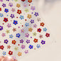 White Flower Petal Cherry Blossom Peach Blossom Falling Petal Floral Gradient 5D Self Adhesive Nail Art Sticker Manicure Decals