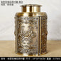 Pet Memorial Keepsake Container for Ashes Tea Canister Coffin Box for Human Ashes Metal Cremation Animal Urn Funeral Home Decor