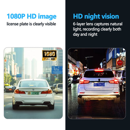 Dashcam 4 Channels WiFi Car DVR Dashboard Cameras for Car Way Back Box Parking Mode 24H Front and Rear Interior 360 Dash Cam