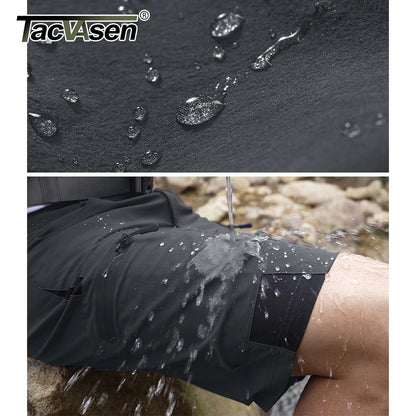 TACVASEN Men's Lightweight Shorts Outdoors Hiking Fishing Short Pants with Multiple Pockets Quick Dry Summer Work Cargo Shorts
