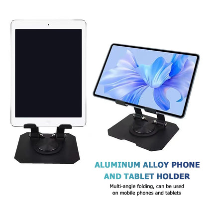 360° Rotatable Tablet Stand Adjustable Foldable Desktop Stand Holder Compatible For 4.7-10 Inch Ipad Pro/Air/Min Tablet Phone