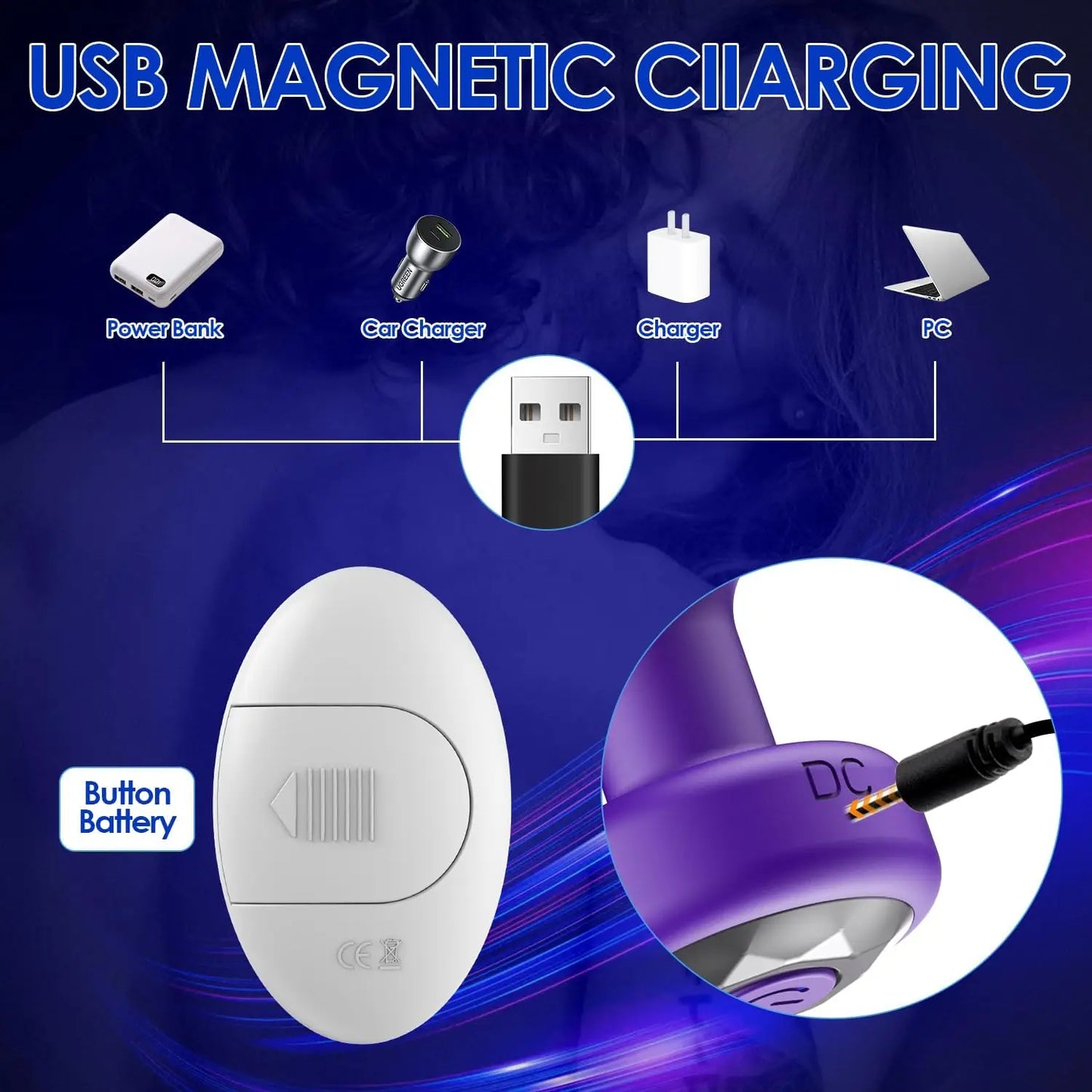 Powerful Small Anal Vibrator for Gay Wireless Remote Control 10 Frequency Vibration Prostate Massager Female Vagina Massager