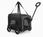 Outdoor Pet Travel Trolley Cart Universal Wheel Stroller Wheeled Box Removable Folding Dog Cat Carrier Bag Large Capacity Safe