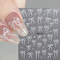 White Black French Line Nail Stickers Stripe 3D Gradient Lines Sliders DIY Stickers for Nails Nail Accessories Manicure Decor