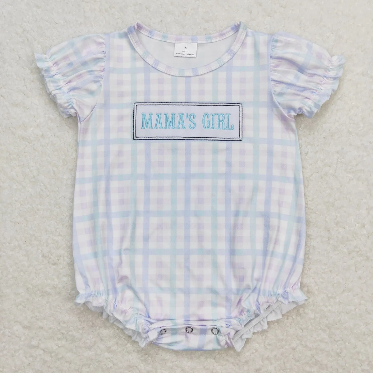 Wholesale Baby Girl Newborn Birthday Balloons Romper Bubble Embroidery Pink Plaid Bows Jumpsuit Kids Toddler Summer Clothes