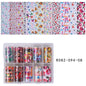 10 Patterns New Metal Nail Foils for Transfer Paper Stickers Floral Chameleon Nails Wraps DIY Water Marble Nail Art Decorations