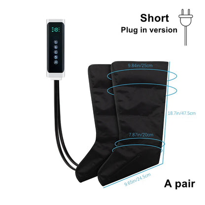 JinKairui Electric Pneumatic Leg Massager Extended Version for Deep Relaxation of Thighs, Calves and Feet with Remote Control